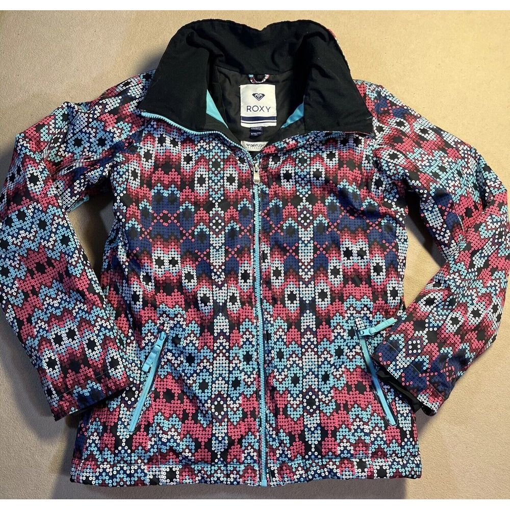 Roxy 10K‎ Girl's Snowboard/Ski Jacket With Under Arm Vents XXL 16